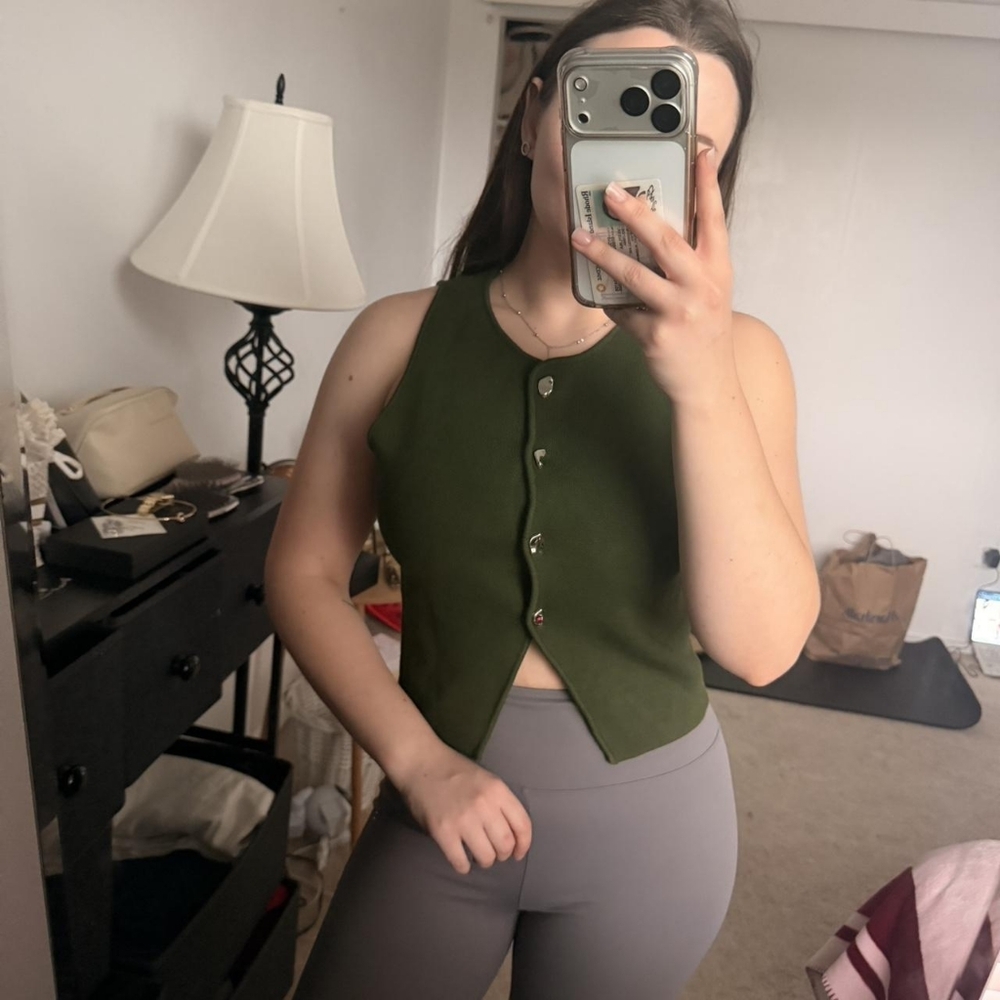 Zara Green Vest
